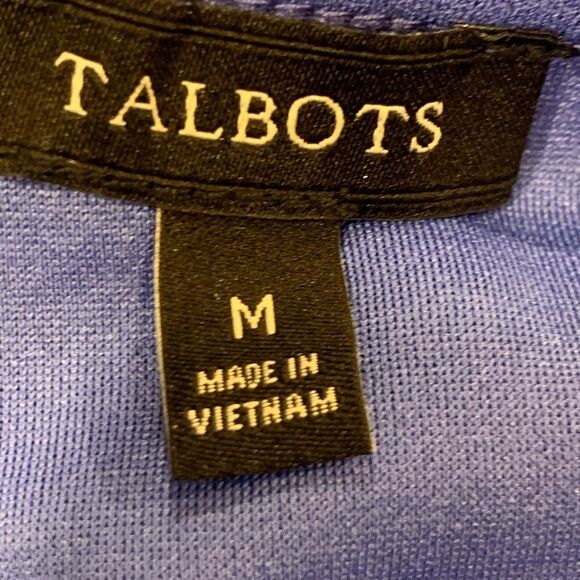 Talbots Blue Sleeveless Tie-Front Tank Top - Picture 5 of 5